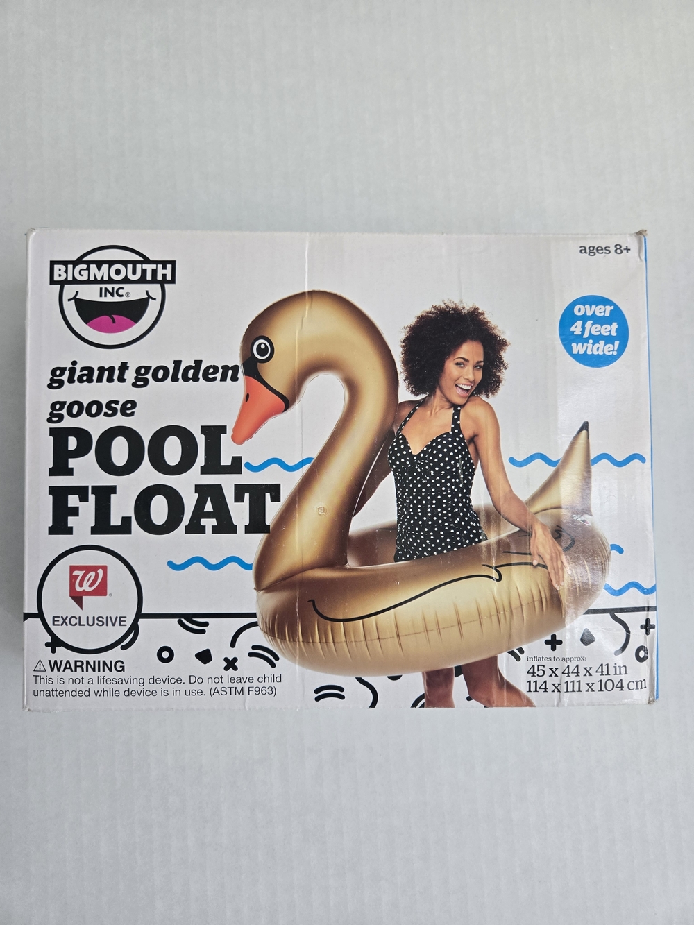 Giant Golden Goose Pool Float - Big Mouth - Nwt